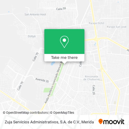 Mapa de Zuja Servicios Administrativos, S.A. de C.V.