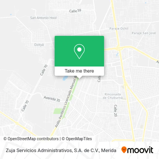 Mapa de Zuja Servicios Administrativos, S.A. de C.V.