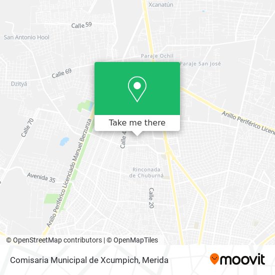 Comisaria Municipal de Xcumpich map