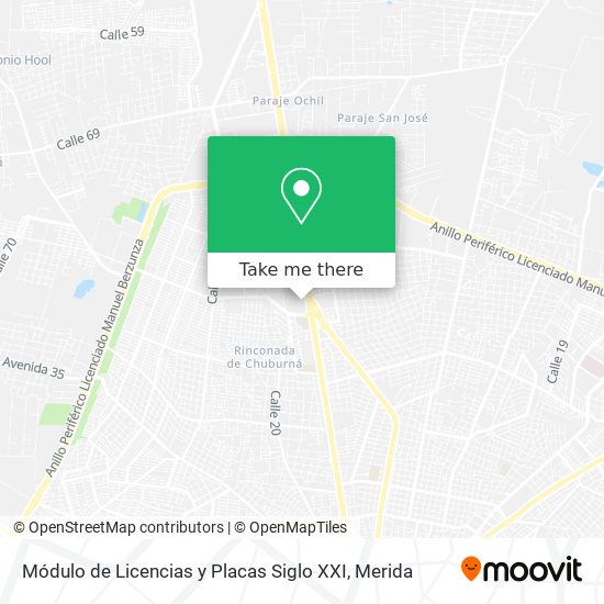 Mapa de Módulo de Licencias y Placas Siglo XXI