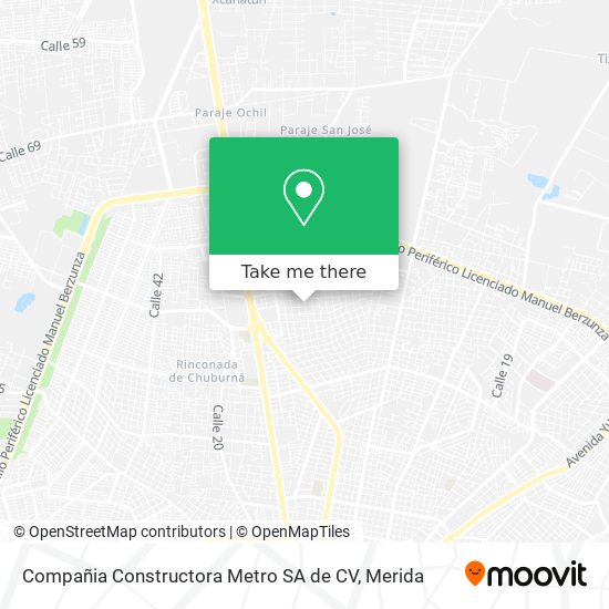 Compañia Constructora Metro SA de CV map