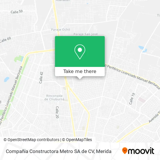 Compañia Constructora Metro SA de CV map