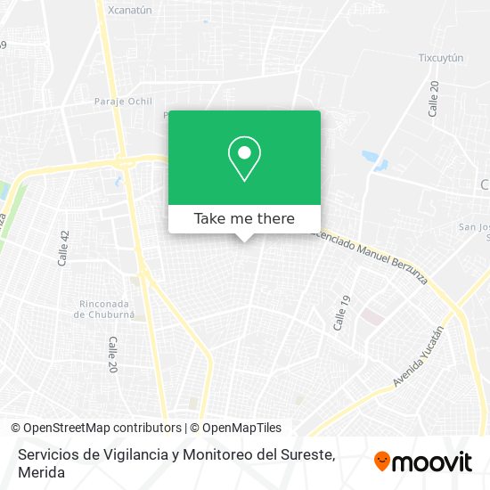Mapa de Servicios de Vigilancia y Monitoreo del Sureste