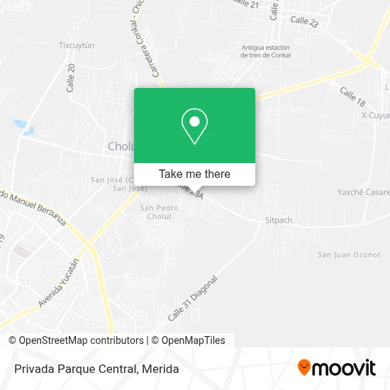 Privada Parque Central map