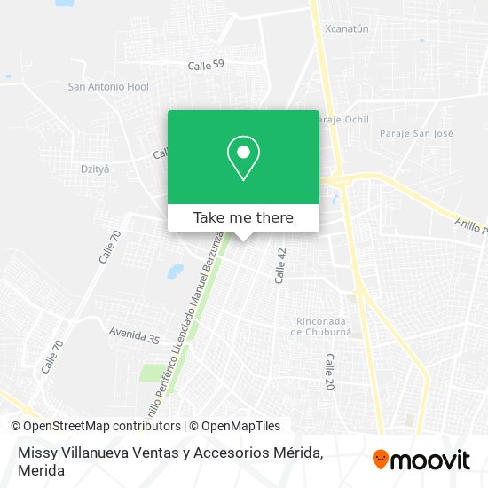 Missy Villanueva Ventas y Accesorios Mérida map