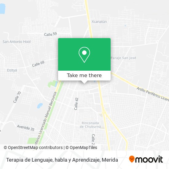 Terapia de Lenguaje, habla y Aprendizaje map