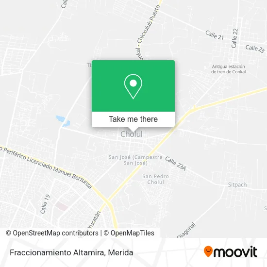 Fraccionamiento Altamira map