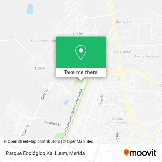 Mapa de Parque Ecológico Kai Luum