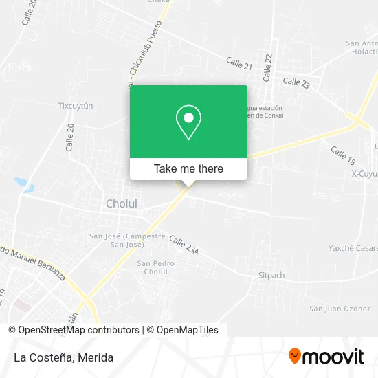Mapa de La Costeña