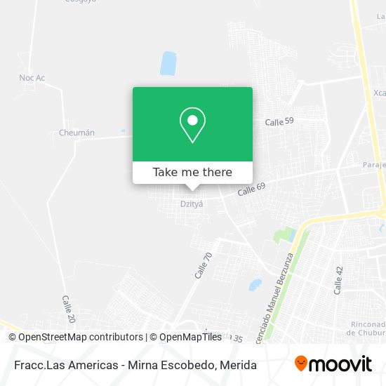 Fracc.Las Americas - Mirna Escobedo map