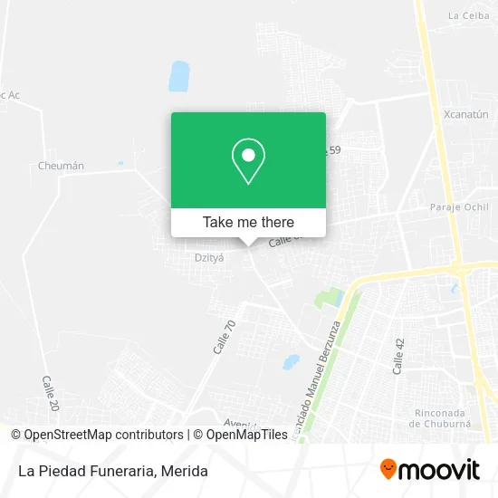 Mapa de La Piedad Funeraria