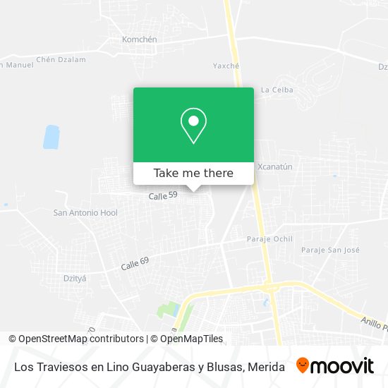 Los Traviesos en Lino Guayaberas y Blusas map