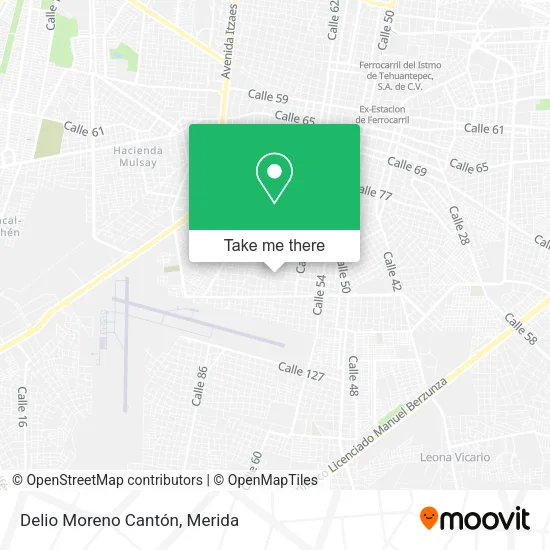 Mapa de Delio Moreno Cantón