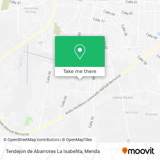 Mapa de Tendejon de Abarrotes La Isabelita