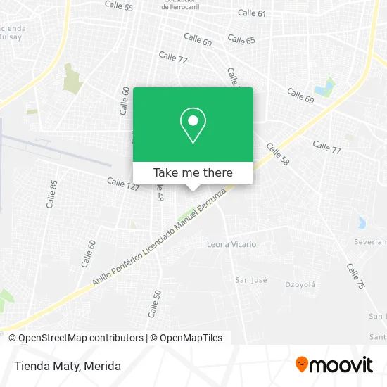Tienda Maty map