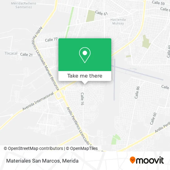 Materiales San Marcos map