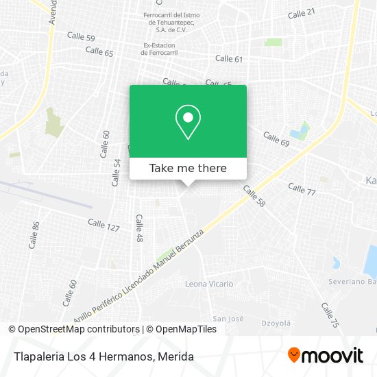 Mapa de Tlapaleria Los 4 Hermanos