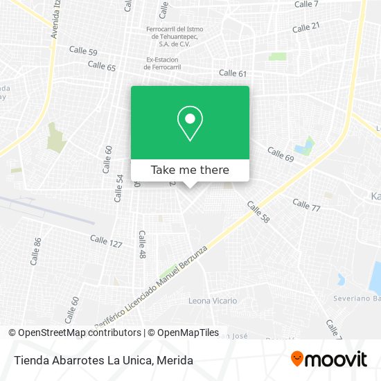Mapa de Tienda Abarrotes La Unica
