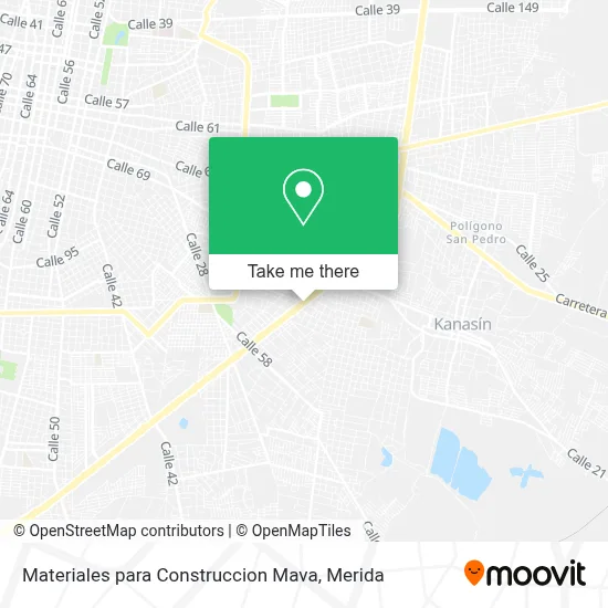 Materiales para Construccion Mava map