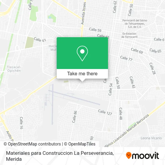 Mapa de Materiales para Construccion La Perseverancia