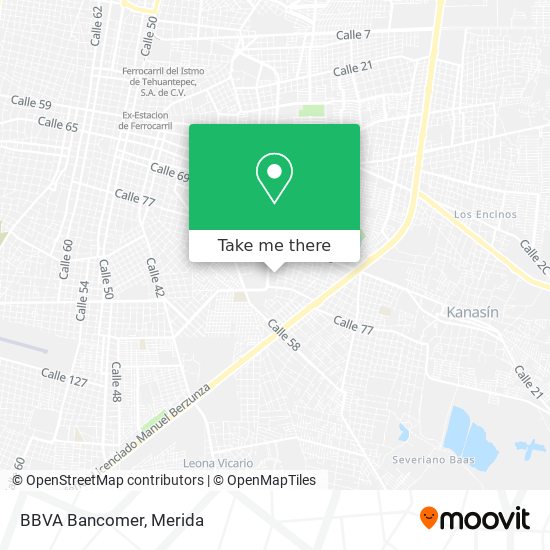 Mapa de BBVA Bancomer