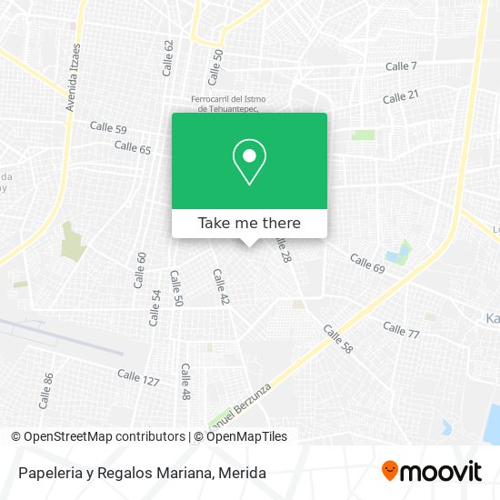 Papeleria y Regalos Mariana map