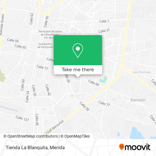 Mapa de Tienda La Blanquita