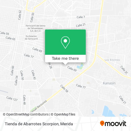 Tienda de Abarrotes Scorpion map