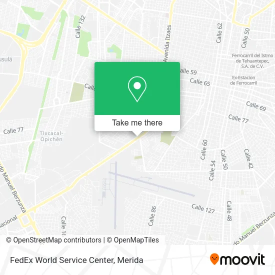 Mapa de FedEx World Service Center