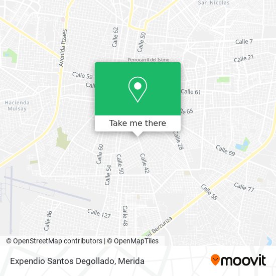 Mapa de Expendio Santos Degollado