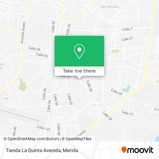 Tienda La Quinta Avenida map