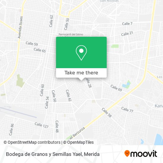 Mapa de Bodega de Granos y Semillas Yael