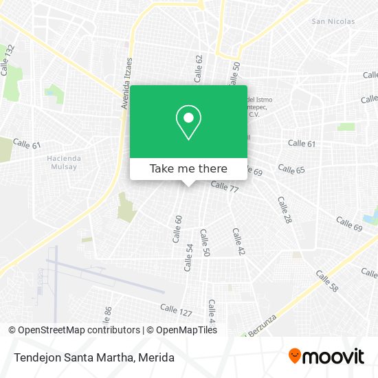 Tendejon Santa Martha map