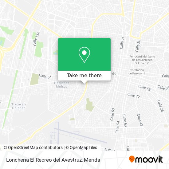 Loncheria El Recreo del Avestruz map