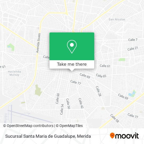 Mapa de Sucursal Santa Maria de Guadalupe