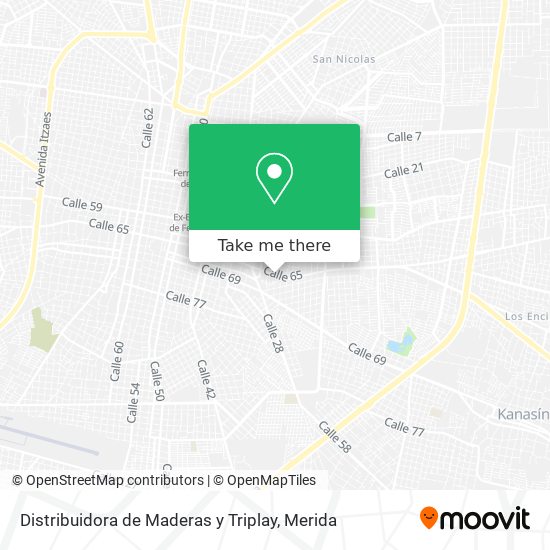 Distribuidora de Maderas y Triplay map