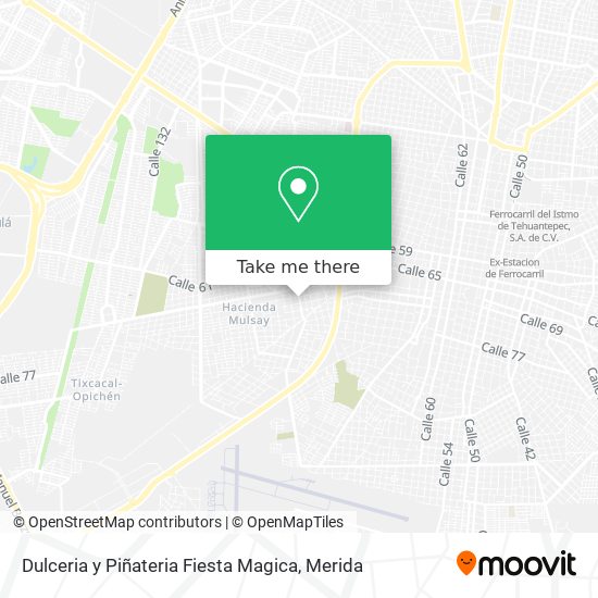 Mapa de Dulceria y Piñateria Fiesta Magica