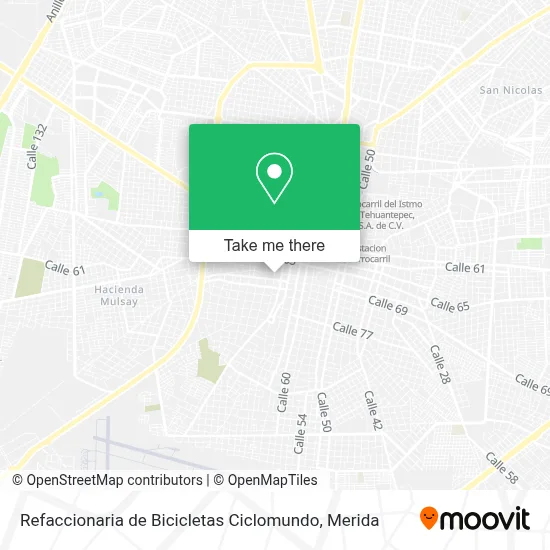 Refaccionaria de Bicicletas Ciclomundo map