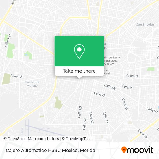 Cajero Automático HSBC Mexico map
