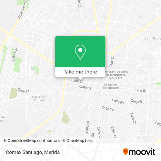 How to get to Comex Santiago in Mérida by Bus?