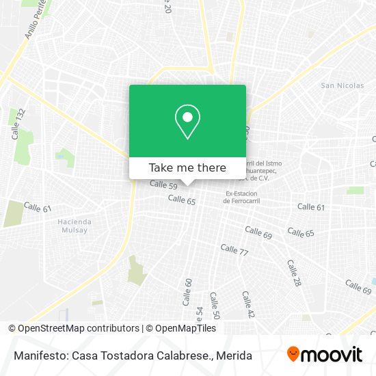 Mapa de Manifesto: Casa Tostadora Calabrese.
