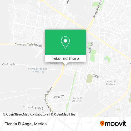 Mapa de Tienda El Angel