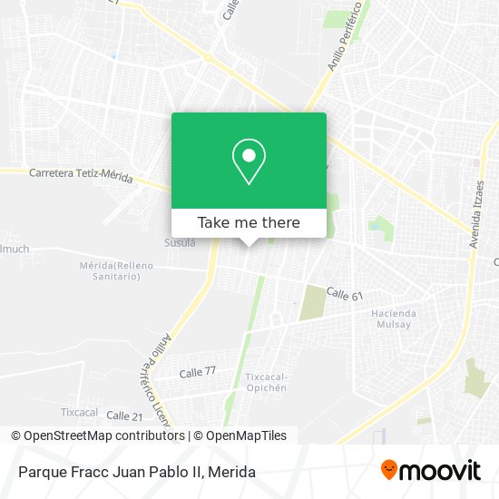 Parque Fracc Juan Pablo II map