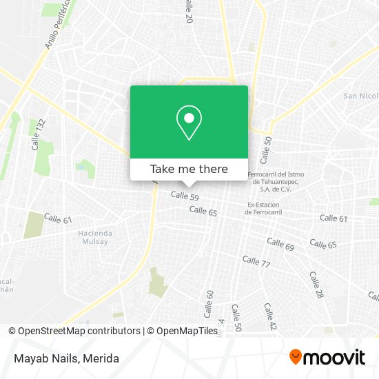 Mapa de Mayab Nails