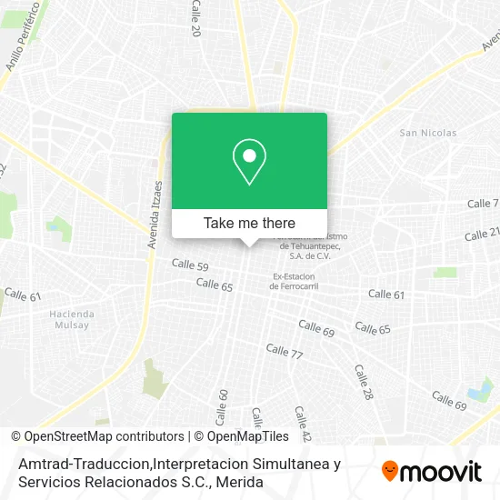 Mapa de Amtrad-Traduccion,Interpretacion Simultanea y Servicios Relacionados S.C.