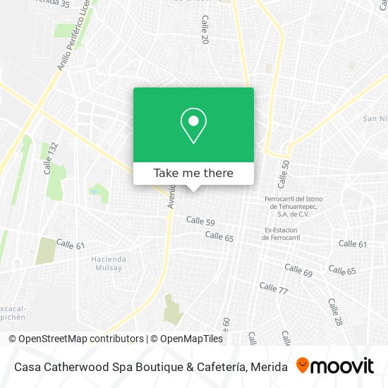 Casa Catherwood Spa Boutique & Cafetería map