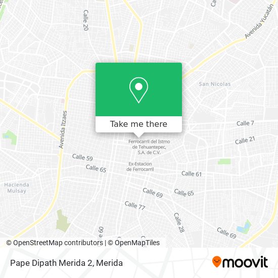 Mapa de Pape Dipath Merida 2