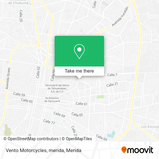 Vento Motorcycles, merida map