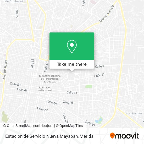 Estacion de Servicio Nueva Mayapan map