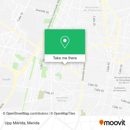 Mapa de Upp Mérida